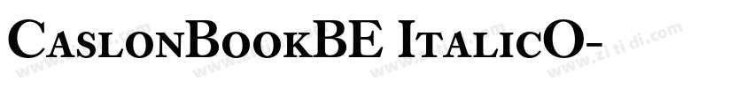 CaslonBookBE ItalicO字体转换